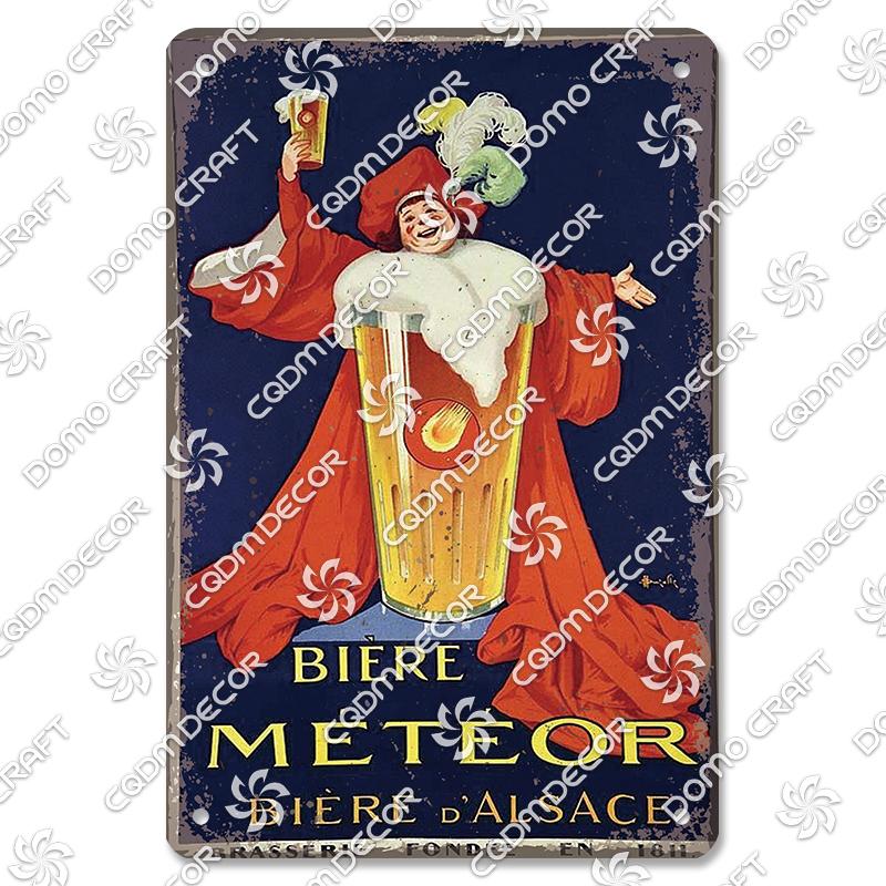 Retro Bierplaketten Metall Blechschilder Trinker Bierglas Metallplatte Vintage Wanddeko Bierparty Bar Pub Wohnzimmer Zuhause