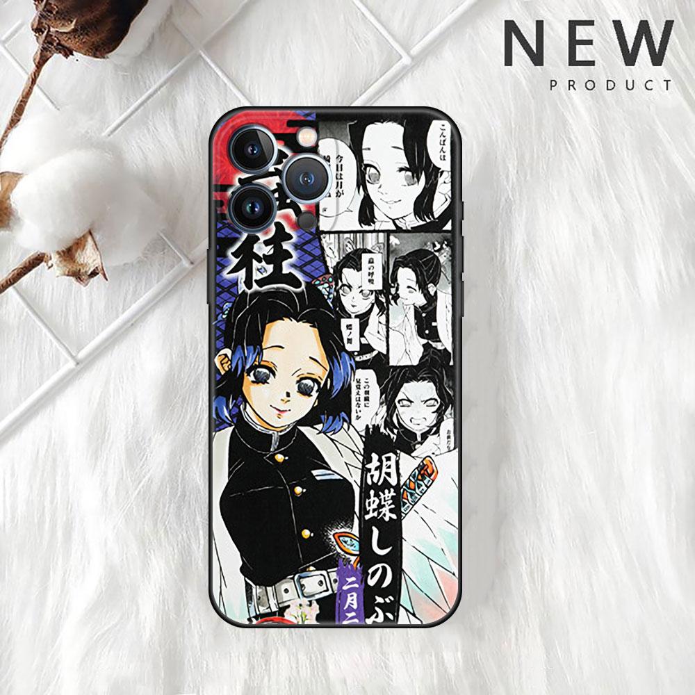 Anime Demon Slayer Kimetsu Pouzdro Pro Apple iPhone 14 Pro Max 13 11 12 Mini SE 7 8 Plus X XS 6 6S Silikonový Kryt na Telefon Měkká Funda