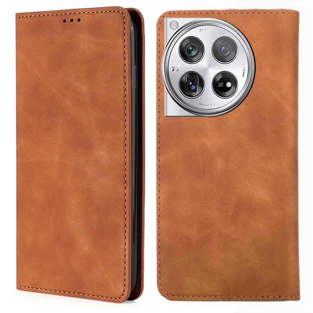 PU Leather Shell for OnePlus 12 5G Phone Case Stand Card Slots Cell Phone Cover
