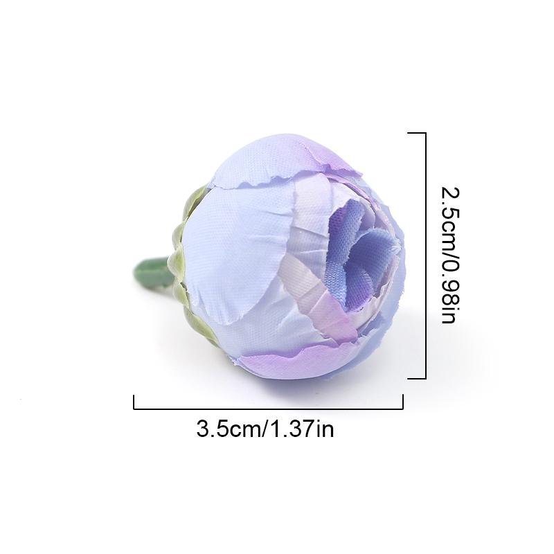 10/20/50Pcs 3.5cm Rose Artificial Flowers Head Silk Fake Flower for Home Decor Party Wedding Decoration DIY Wreath Accessory