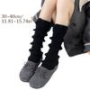 Casual Elegant 3D Flower Decorated Leg Warmers Soft Acrylic Ribbed Knit Turn Cuffs Boot Toppers Footless Socks for Women