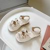 New Sandals Fashion Comfort Simple Girl Shoes Sweet Beach Soft Princess Shoes Flat  Exquisite Sweet Soft Anti Slip Kid Sandals