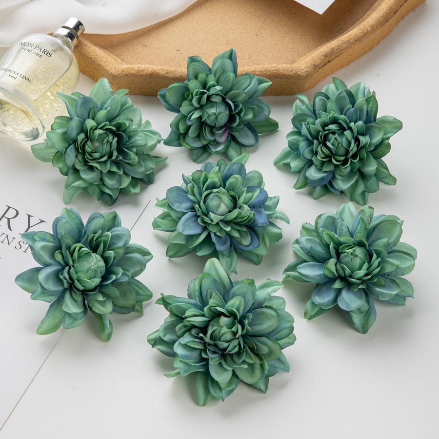 Silk Artificial Flower Chrysanthemum DIY Gifts Candy Box Wedding bridal bouquet Festival Home Room Outdoor Garden Decora Wreath