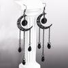 Orecchini Vintage Gotici Vampiro Strega Luna Nera per Donna Nuovi Creativi Accessori Gioielli Personalizzati per Feste di Halloween