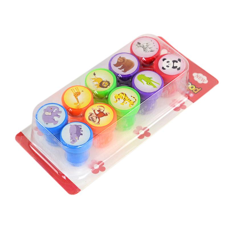 

10 шт. мультяшные единороги животные самоклеящиеся штампы игрушки детские сувениры на день рождения мешочки для подарков пиньяты наполнители для мальчиков и девочек рождественский подарок