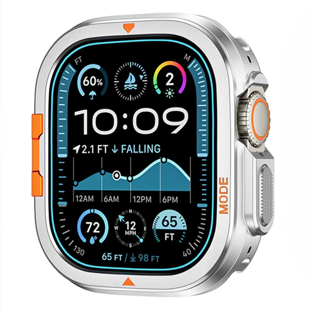 

Металевий корпус для Apple Watch Ultra 3 49 мм Серії 11 10 46 мм Алюмінієвий сплав Покриття для IWatch 9 8 7 6 SE 44 мм 45 мм Чоловічий Бампер Рамка 46mm срібний