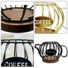 Sturdy Coffee Organizers Basket In Elegant Designs Featuring Dustproof Lid Portable Accessory for Home or Office Use