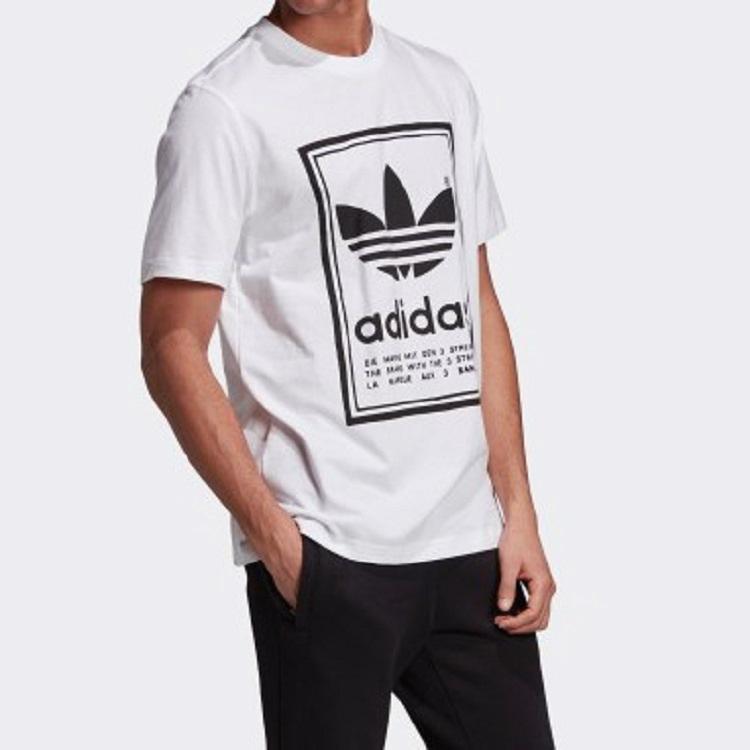 Adidas Originals Vintage Trefoil Tee Men Tops White ED6916