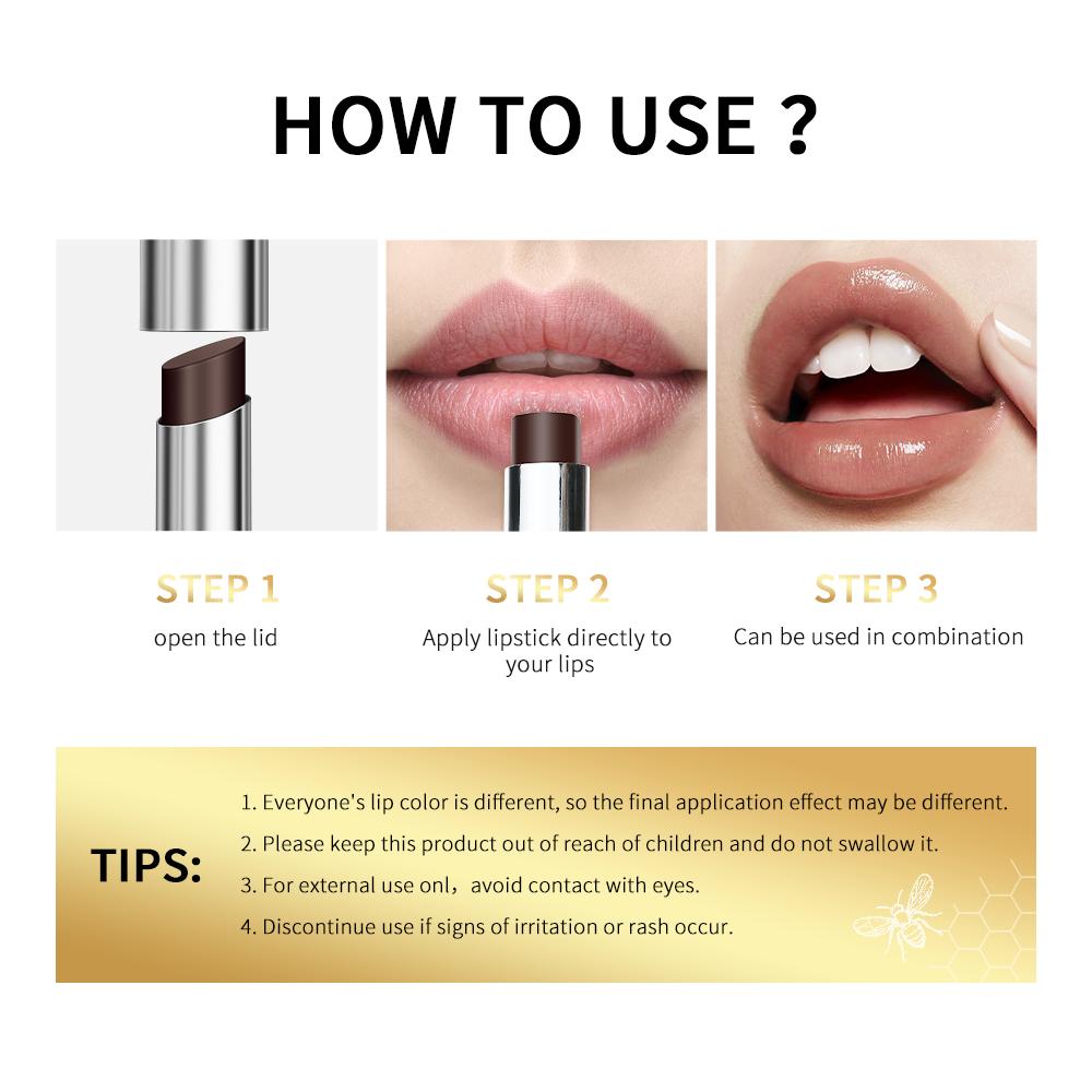 Natural Colorless Honey Lip Balm, Long Lasting Moisturizing Nourishing Lip Plumper Lip Care Cosmetics