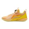 Li Ning Kids Basketball PU Comfortable Fashionable Simple Versatile Breathable Low Top Kids Basketball Shoes Kids Sneaker Floating-Orange YKBV024-7