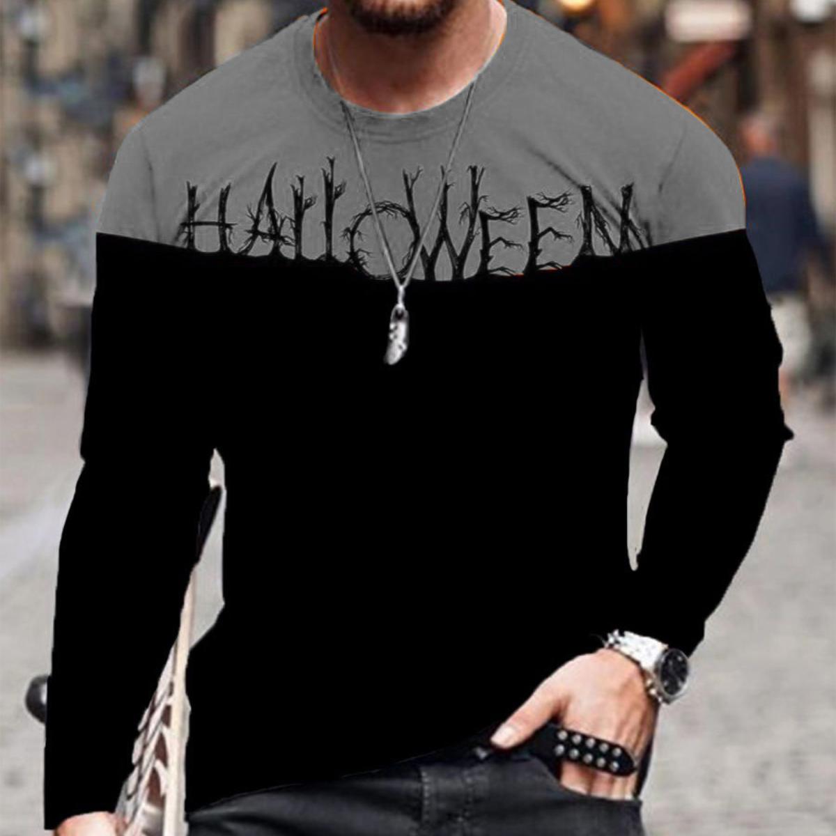 

Популярная мужская спортивная футболка с 3D-печатью в Европе и Америке, уличная трендовая футболка с длинным рукавом с 3D-печатью s-6x XXXL