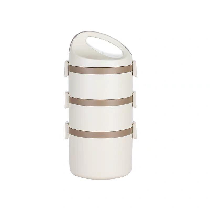 304 Stainless Steel Double-Layer Insulated Lunch Box - Portable, Sealed, Large Capacity for Students and Office Workers