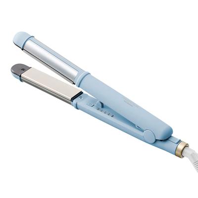[Starts Up In 30 Seconds, Lightweight, Double-sided] Iris Ohyama MiCOLA Straight Iron, Overseas Compatible, Temperature Adjustable HIR-MS201-A Blue