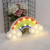 Table Lamp 3D Rainbow LED Night Light Soft Lighting Neon Sign with Hanging Hole Desktop Decoration for Bedroom