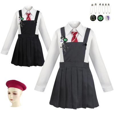 Anime Movie Roald Dahl Matilda the Musical Dress Cosplay Costume for Girl JK Uniform Suspender Skirt Hat Tie Brooch for Party Carnival Halloween