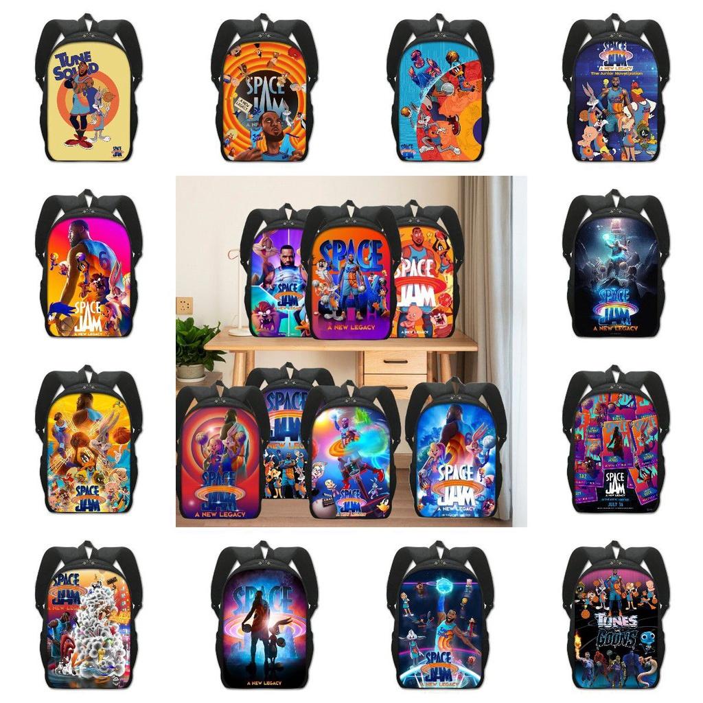 And Stylish Space Jam Cartoon Schoolbag For Kids And Students**