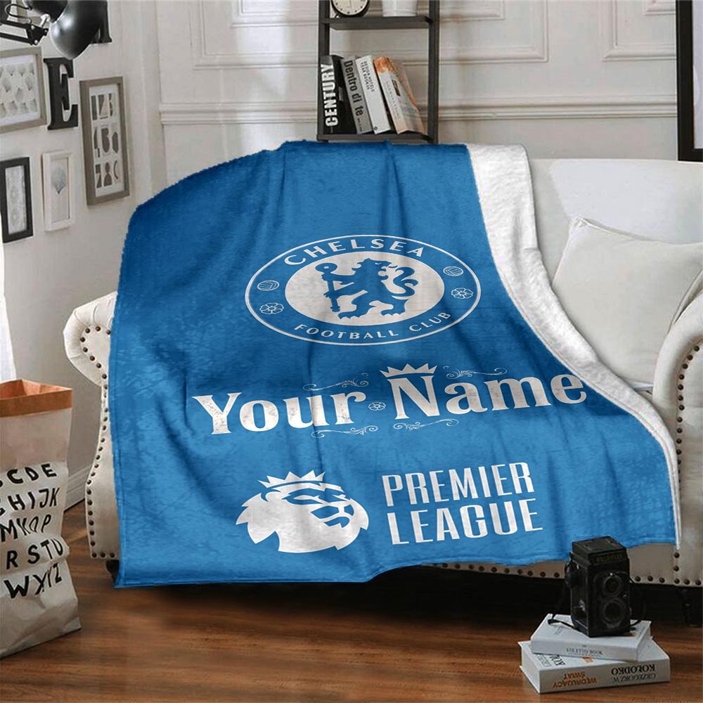 Chelsea Fc Football Player Customize Text Blanket Throw Customizable Blanket Warmthful Decor Perfect for Bedding Picnics Office Couch