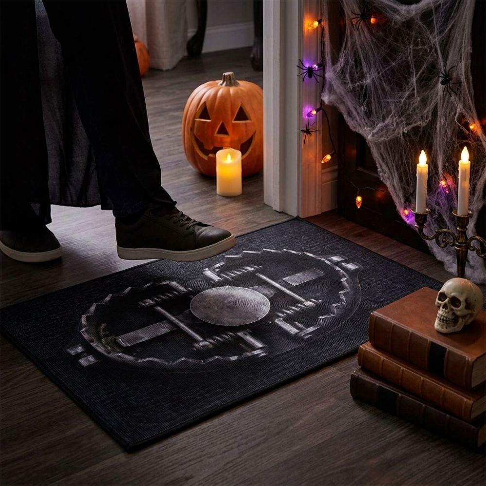 Quirky Halloween Trap Illusion Doormat Novelty Spooky Trap Print Rug  Halloween Party