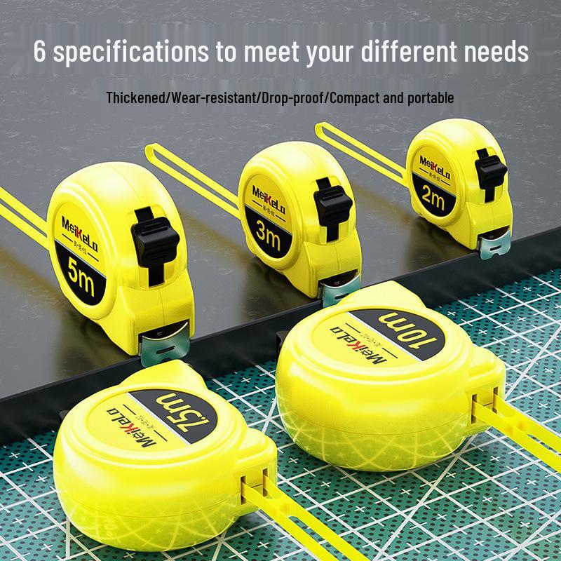 Waterproof Steel Tape Measure - Thickened 5m, 3m Box, 10m Circle, Household Use
