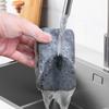 5Pcs Black and Gray Kitchen Sponges - High-Efficiency Stain Removal & Oil Absorption Cleaning Tools