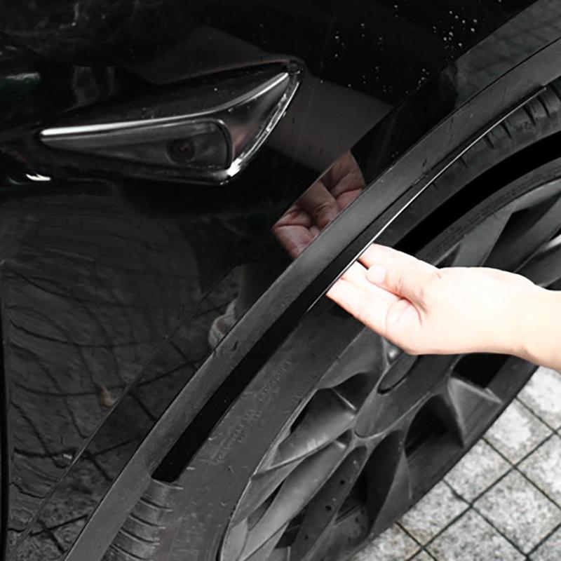Front+Rear Car Wheel Eyebrow Fender Mudguard Mud Flap Splash Guard for Tesla Model