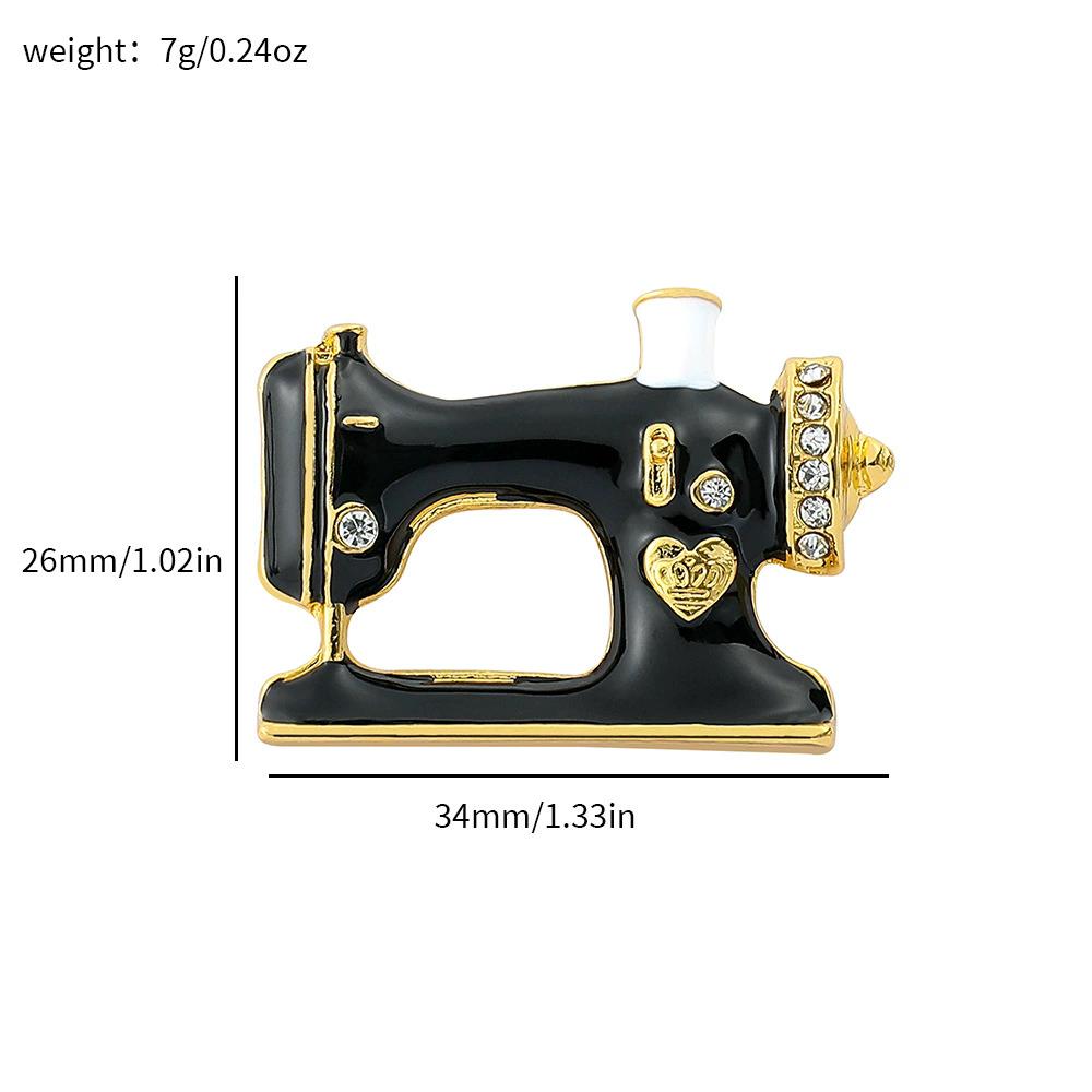 Clothes Brooch Creative Hanger Sewing Machine Design Brooches Enamel Brooch Fashion Jewelry Badges Pendants Suit Collar Pin Bags