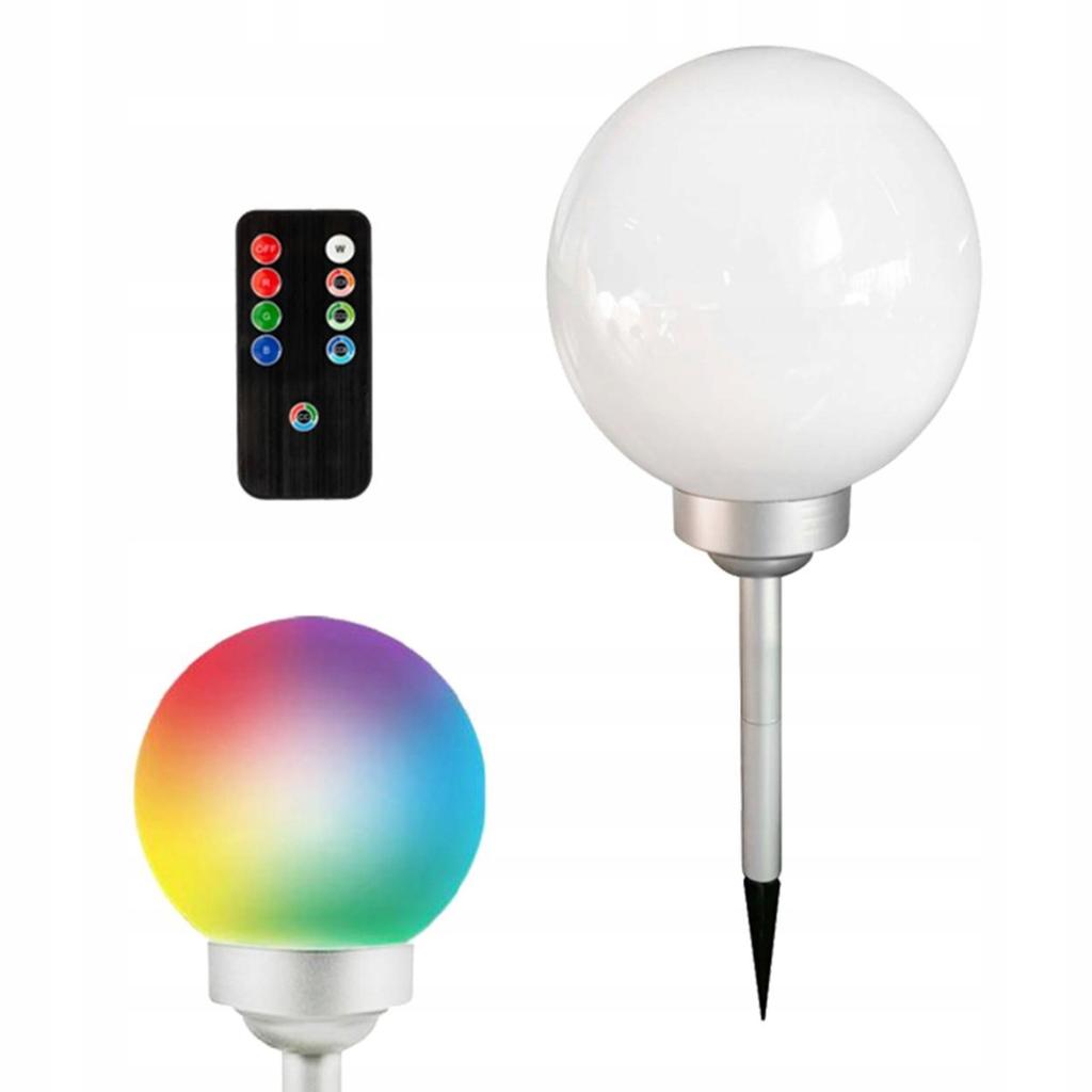 Solar Garden Stake Light RGB Ball , 1 Piece