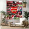 Arsenal Wall Decor Tapestry Art For Pet Memorial Birthdaywedding Party Backdrop Family Gift
