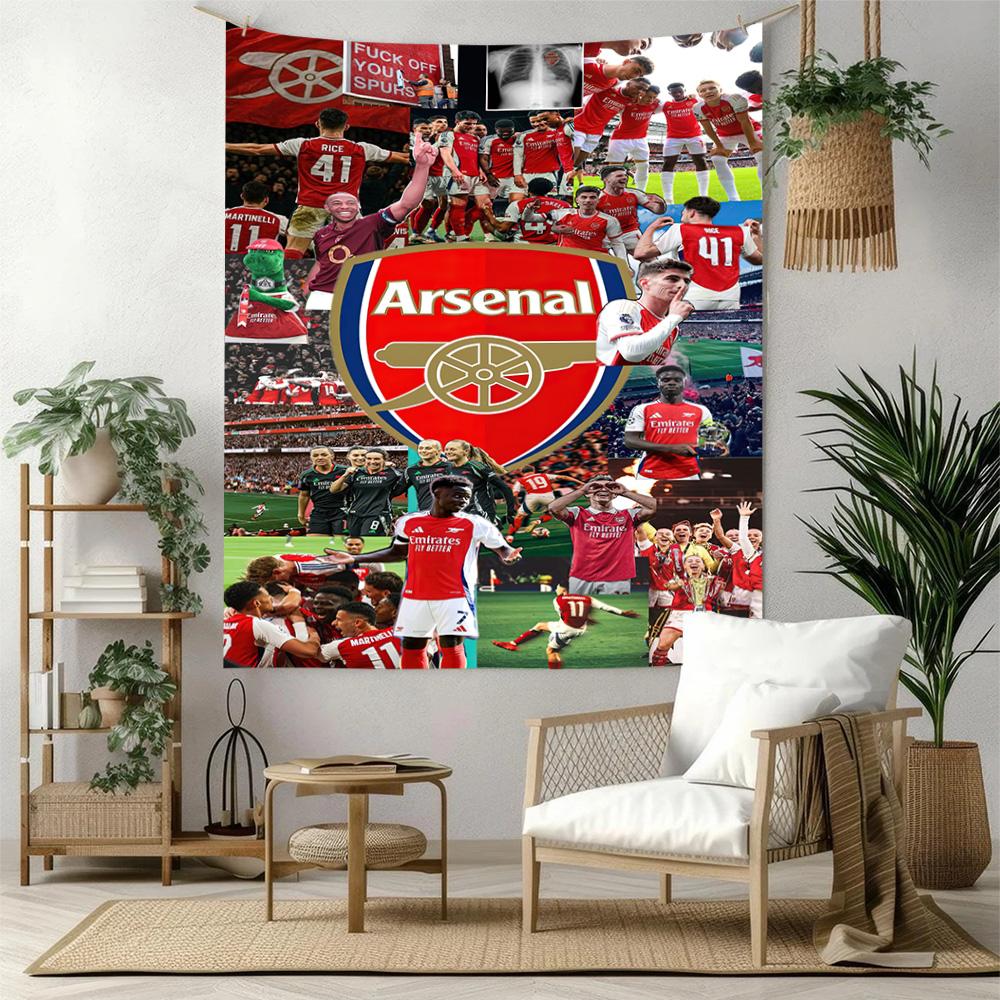 Arsenal Wall Decor Tapestry Art For Pet Memorial Birthdaywedding Party Backdrop Family Gift