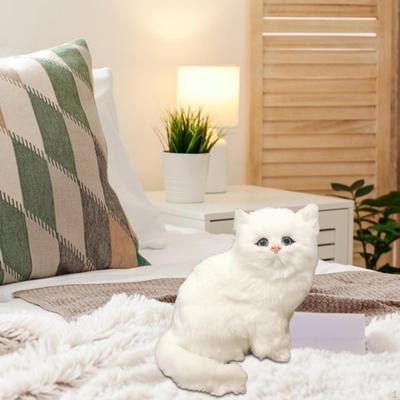 Cats Toys Realistic Cat Cute Kittens Soft Cuddle Small Animals Kitty Figures Toy for Birthday Gifts