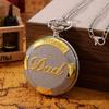 Dad Pocket Watch Quartz Pocket Watch Black Vintage
