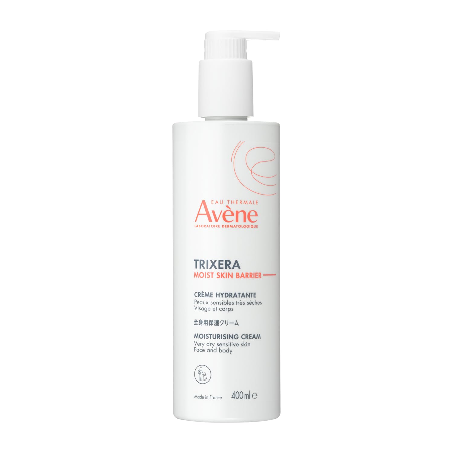 Avene TriXera Moist Skin Barrier Cream 400mL Body Cream Treatment Creamy Texture For Very Dry Prevents Skin Delicate Face Body Sensitive