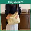 Stylish Large Capacity Tote Bag For Women In Chic Black Beige And Khaki Colors