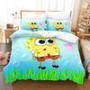 Cute SpongeBob Bedding Sets Exquisite Bed Supplies Set Duvet Cover Bed Comforter Set Bedding Set Luxury Birthday Gift