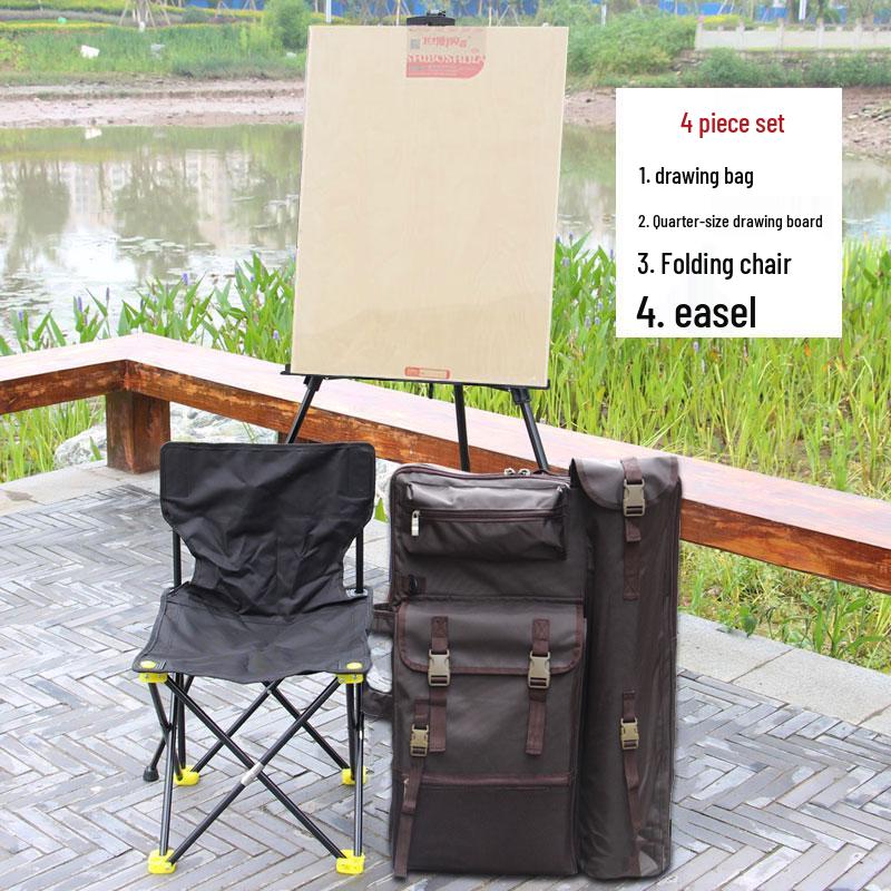 4K Rainproof Multifunctional Sketch Bag for A2 Boards - Coffee