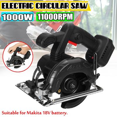 1000W 11000RPM 125mm Sierra Circular Eléctrica Inalámbrica Mango Herramientas Eléctricas Máquina de Corte para Carpintería Para Makita 18V