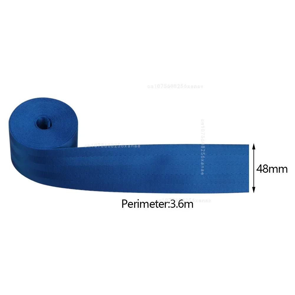 Car Seat Belt Webbing Lap Universal Multicolored Seatbelts with Seatbelt Stopper Buckle Auto Interior Accessories
