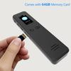 Smart Voice Recorder with 64GB Memory 1536kbps Recording TFT Screen Built In Speaker Password Protection 18H Battery Life