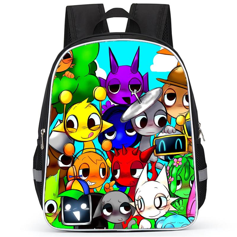 Rhythm Box Sprunki Hra Anime Batoh Studentský Školní Taška Počítačová Taška