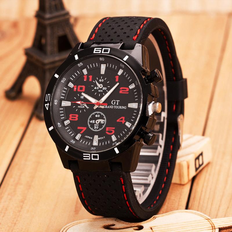 

Модные черные кожаные кварцевые часы для мужчин, личностные круглые часы с циферблатом, набор браслетов для часов