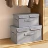 Bonnie Home Tianshan Cotton Linen Double-Layer Storage Box