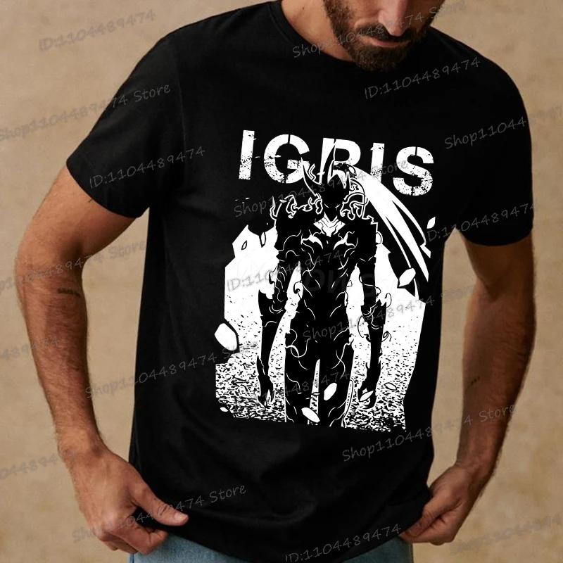 New Summer Men's Anime Solo Leveling Tee Tops Short Sleeve Man T-Shirt Fashion Street Unisex Tees Solo Leveling Tshirt Clothing