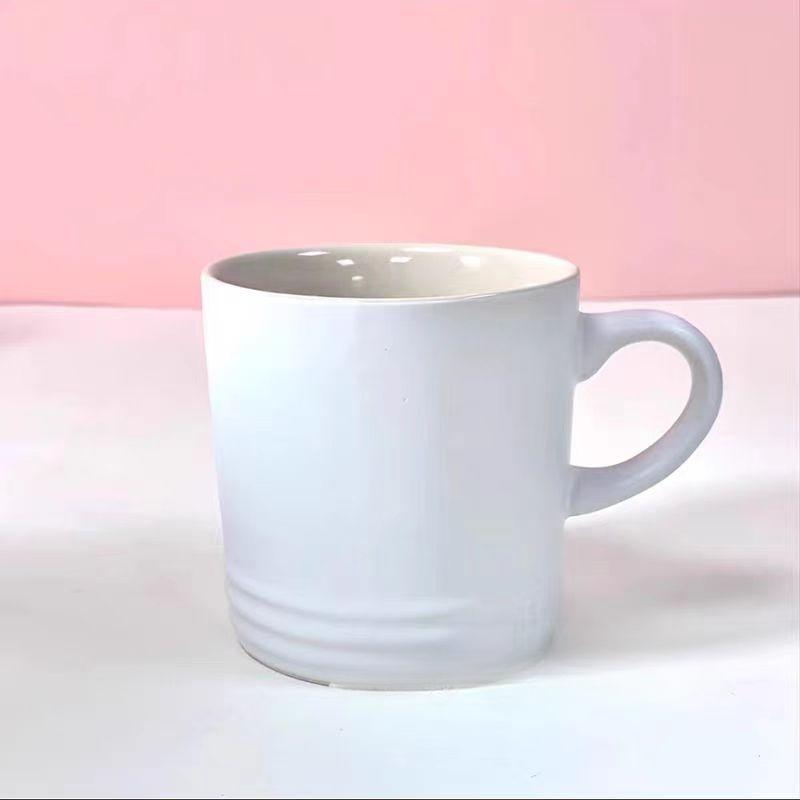 Popular Nordic Style Color Gradient Mugs Creative Macaron Mug Gradient Color Cool Color Rainbow Cup Ceramic Cups with Hand Gift