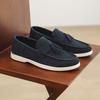 2025 Hot Sale Men's Slip On Loafers Lightweight Breathable Comfort Non Slip Soft Sole Hand Sewn Tassels Casual Walking Shoes