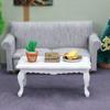 Mini Miniature Furniture Teatable Coffee Table Doll House Decor Dolls Simulation Home Micro Landscape Decoration