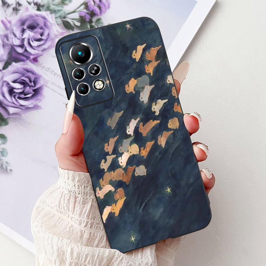 New Design Phone Case For Infinix Note 11 Pro 11S X697 X698 X663 Black Silicone Soft Back Cover For Infinix Note11 11S 11Pro
