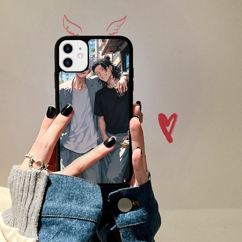 Jujutsu Kaisen Anime Phone Case Silicone PC+TPU For For IPhone 11 12 13 14 15 16 Plus Pro Max Cover