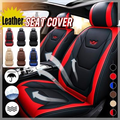 Universal Car Seat Cover Luxury Full Car Seat Mat Covers Cushion PU Leather Protector Pad For Car Suv Truck Van Bus(1Pcs)