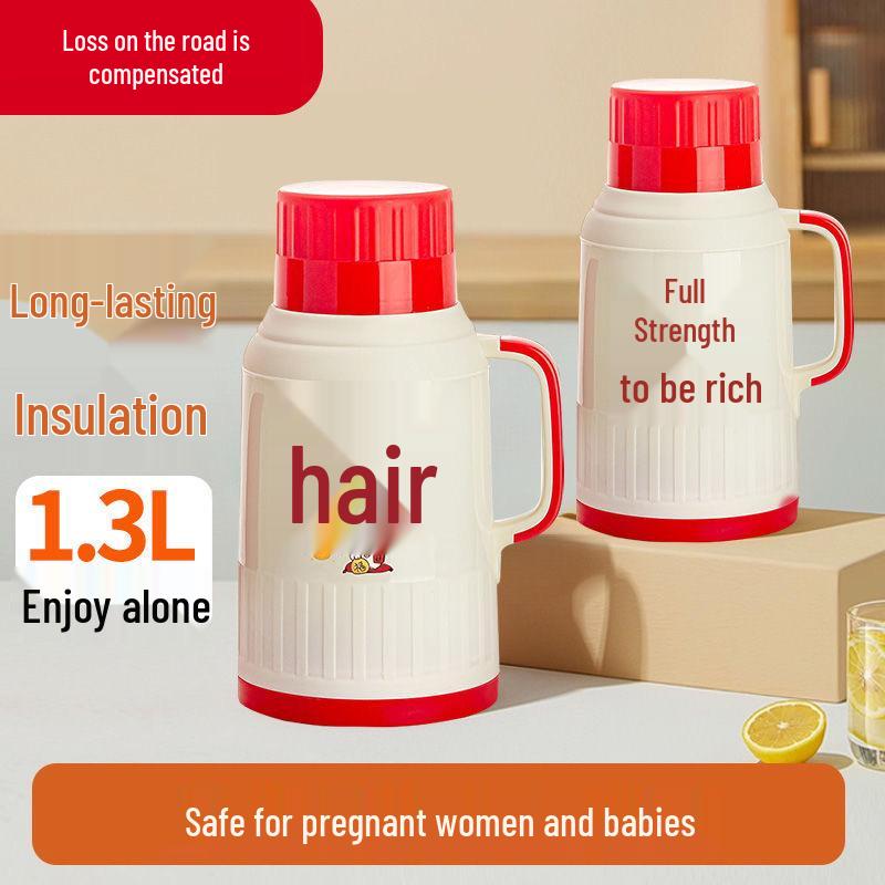 Lightweight Large-Capacity Insulated Hot Water Kettle for Outdoor and Dorm Use