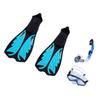 Adult Snorkeling Set Professional Snorkel Gear Comfortable Leak Proof Mask Fins for Underwater Exploration Swimming